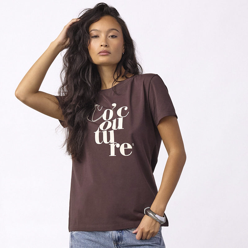 Co'couture Co'coutureCC T-shirt - Chocolate Plum