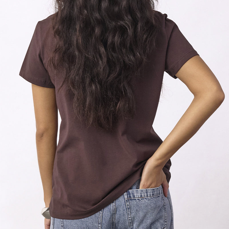 Co'couture Co'coutureCC T-shirt - Chocolate Plum