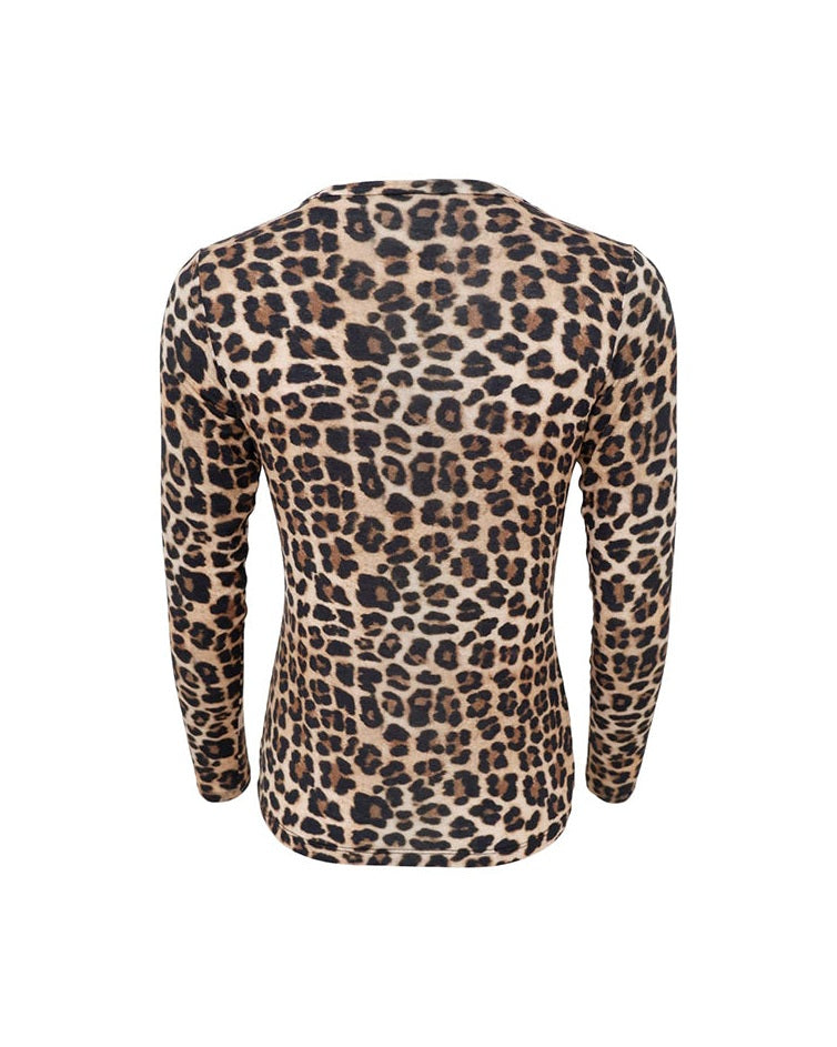 Black Colour BCAlba Meshbluse - Natural Leo