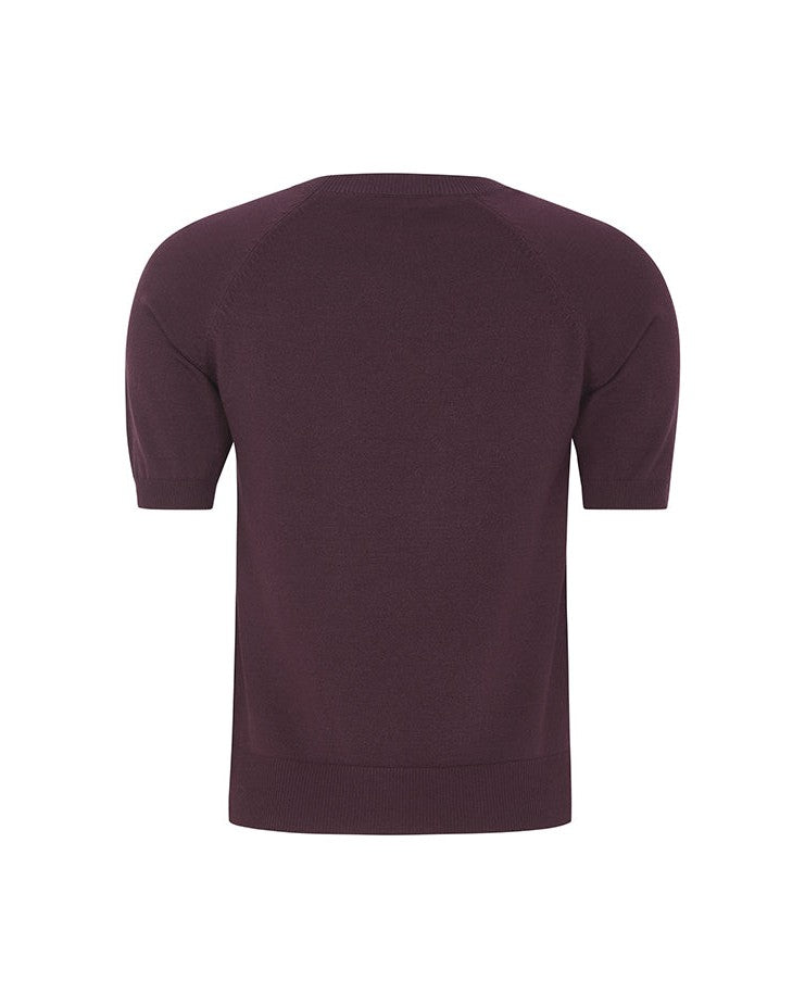 Soft Rebels SRMarla SS O-neck Strik - Vinyard Wine