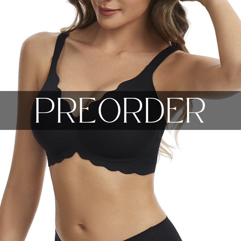 Femifemme Soft Scallop Bh - Sort