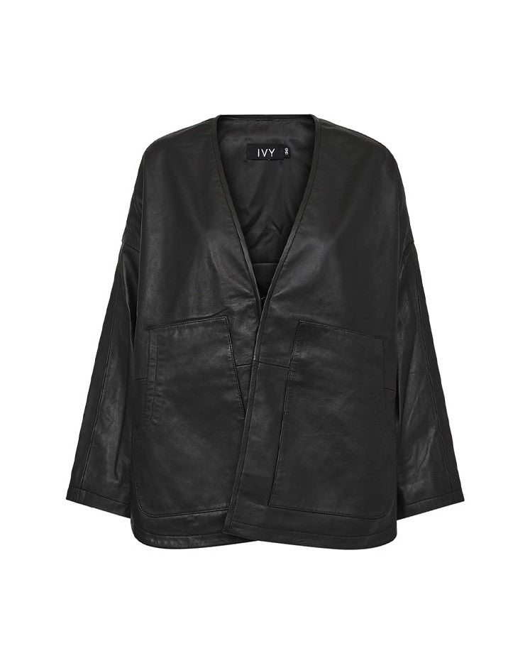 Ivy Cph Kylie Leather Cardigan
