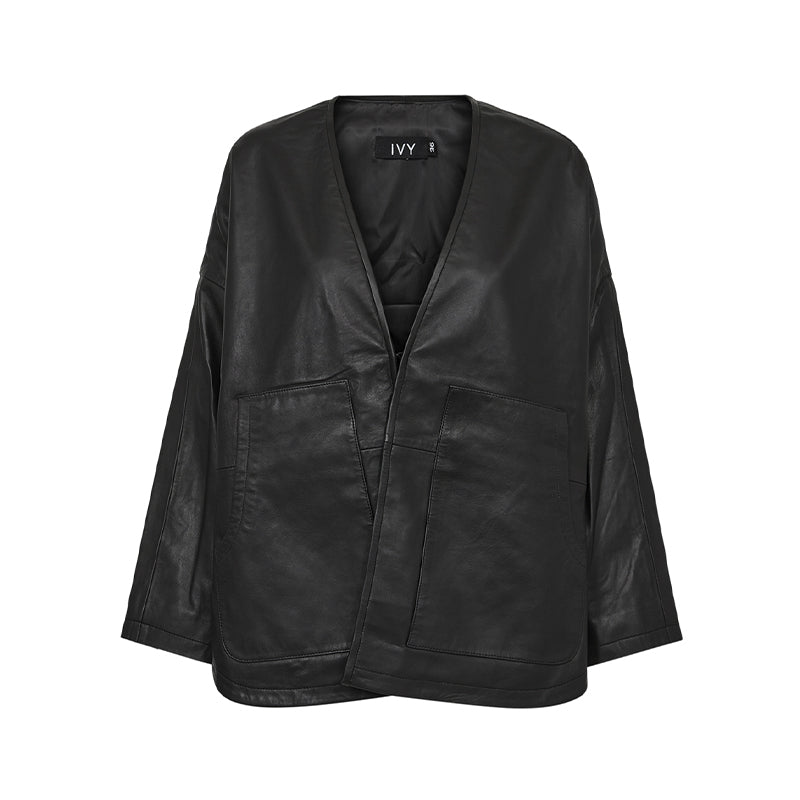 Ivy Cph Kylie Leather Cardigan