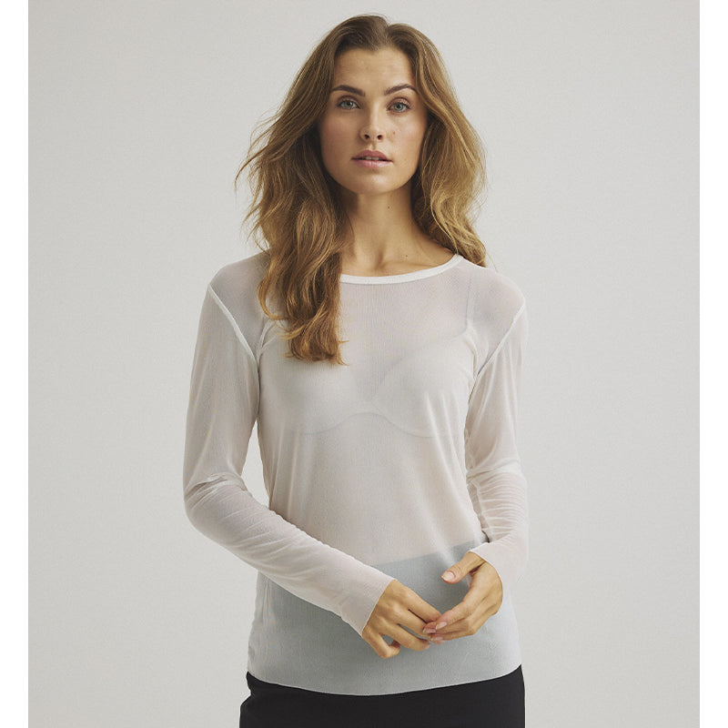 Luxzuz Sigborg Langærmet Mesh Bluse