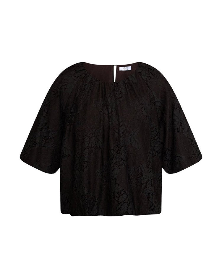 Love & Divine Love1646 Bluse - Chocolate Brown
