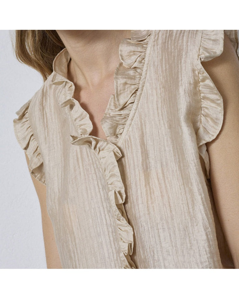 Co'couture Tassy Frill Top