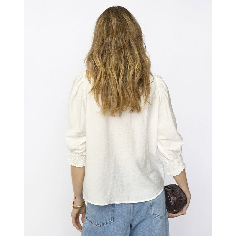 Co'couture Callum Lace Puff V-skjorte