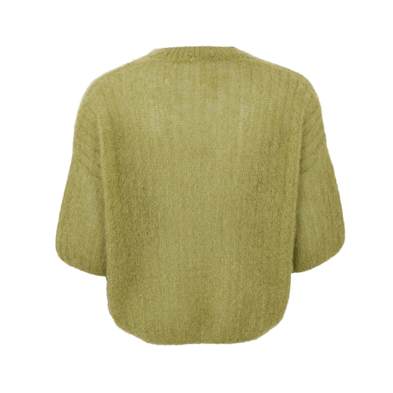 Black Colour BCBjørk SS Jumper - DK. Lime