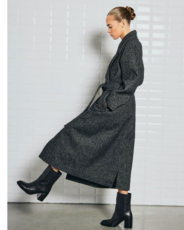 Withblack Brooklyn Herringbone Jakke - Black
