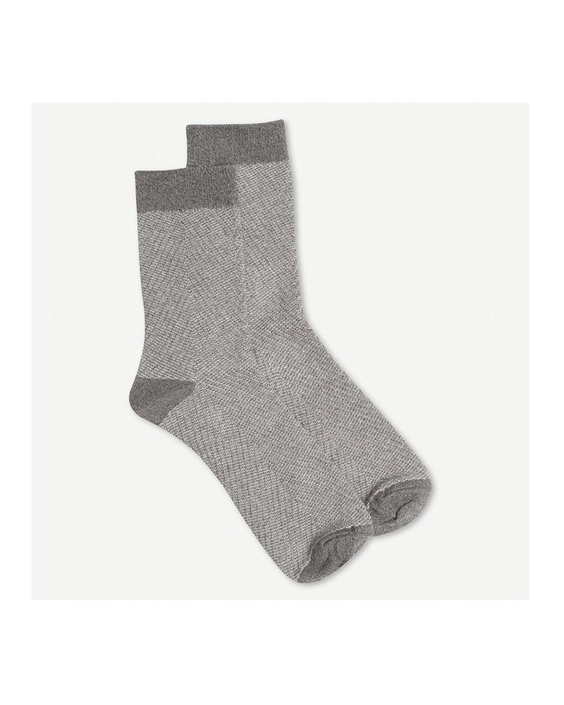 Nori Herringbone Lurex Sokker Clay5 1908