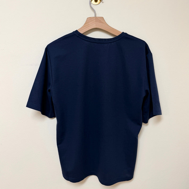 Luxzuz Boxy T-shirt - Navy Blue