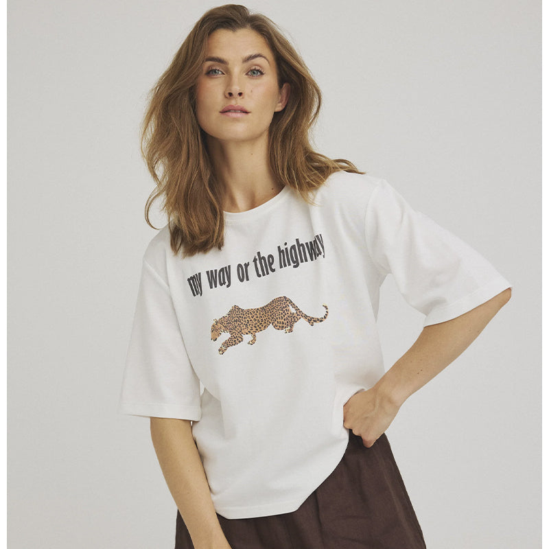 Luxzuz Hiway T-shirt - Cream
