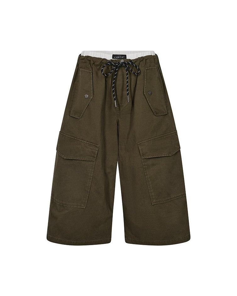 Haute L'amitié Pull On Cargo Bermudas - Army
