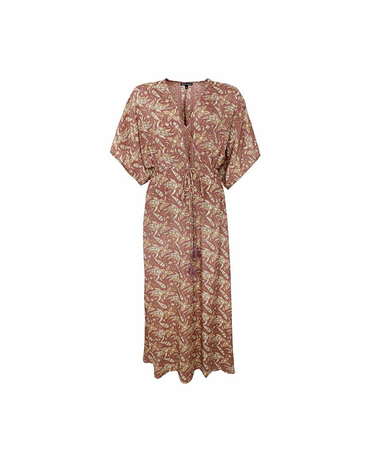 Black Colour BCLuna Long V-neck Kjole - Glory Rose