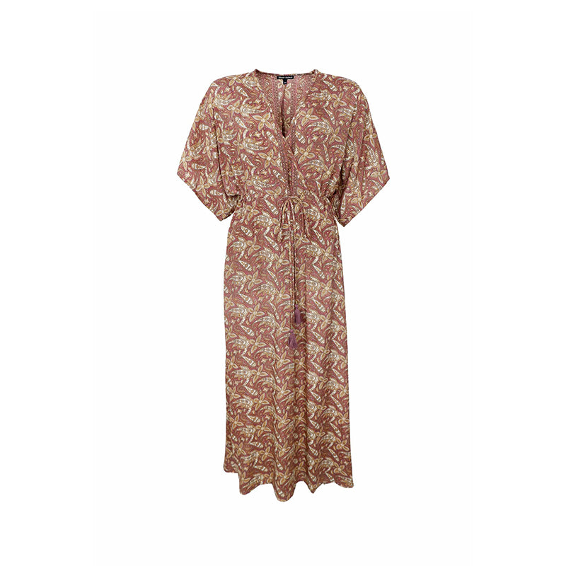 Black Colour BCLuna Long V-neck Kjole - Glory Rose