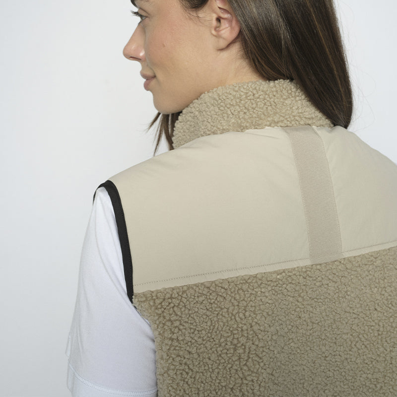 Mos Mosh MMRowe Eli Teddy Vest - Feather Grey