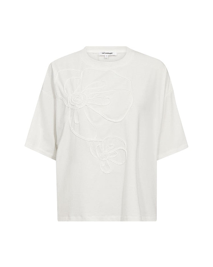Co'couture IvaraCC Flower T-shirt - White