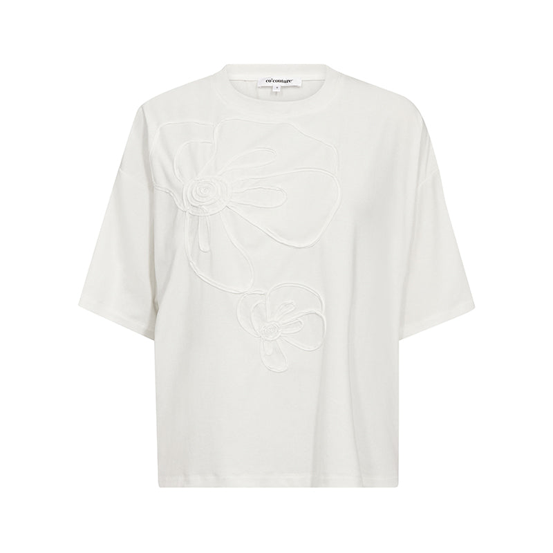 Co'couture IvaraCC Flower T-shirt - White