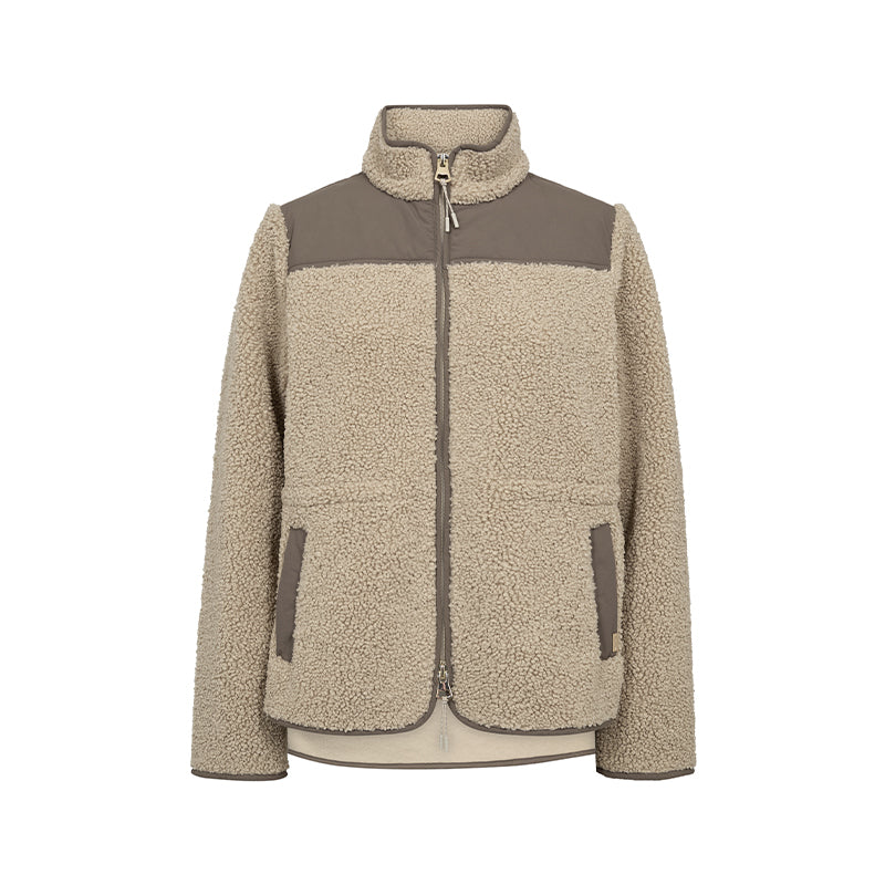 Mos Mosh MMElisa Eli Teddy Jakke - Feather Grey