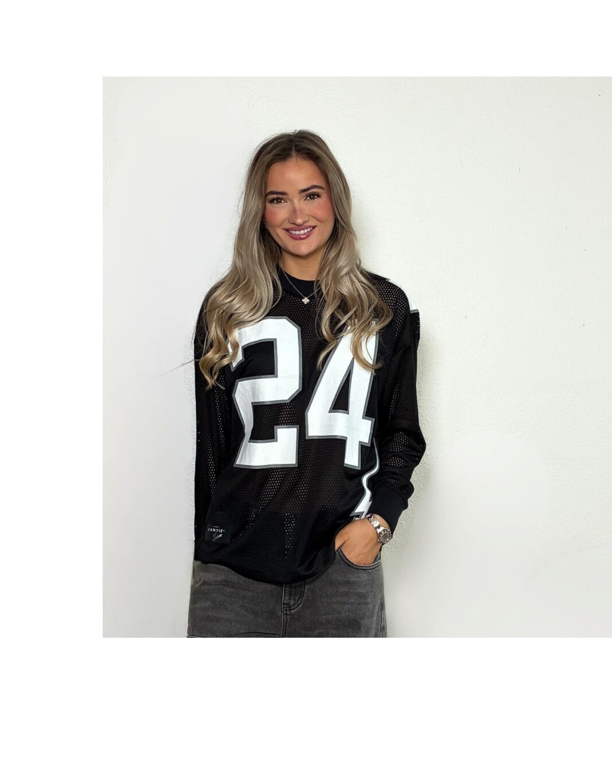 Haute L'amitié American Football Ls Bluse