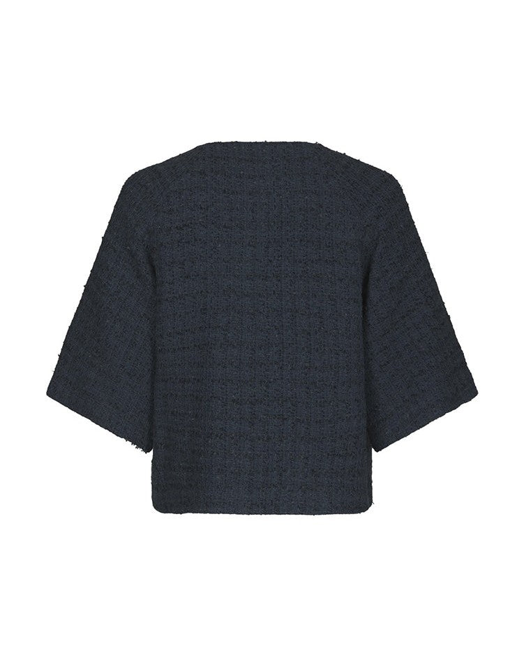 Neo Noir Rosella Buckle Jakke - Navy
