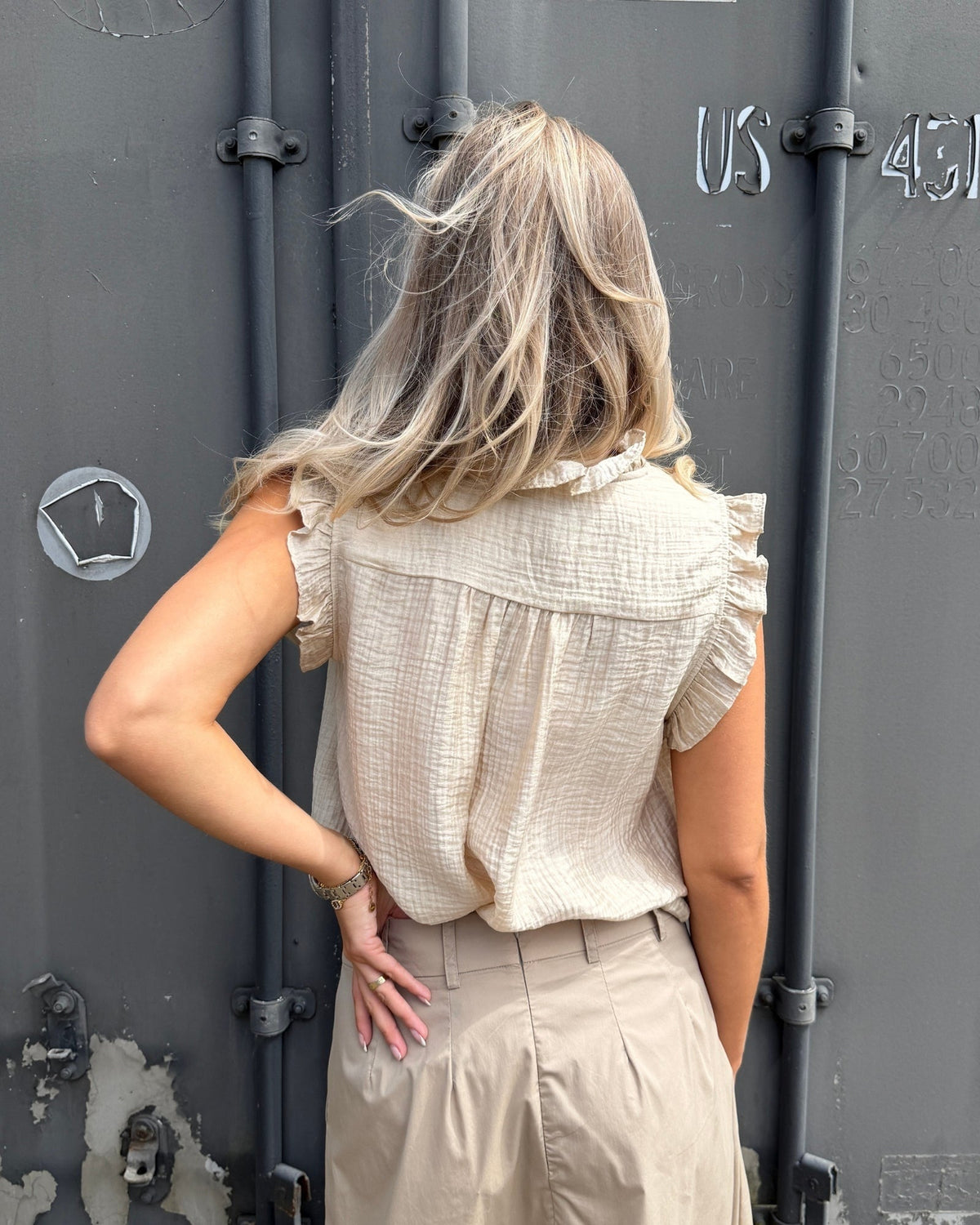Co'couture Tassy Frill Top