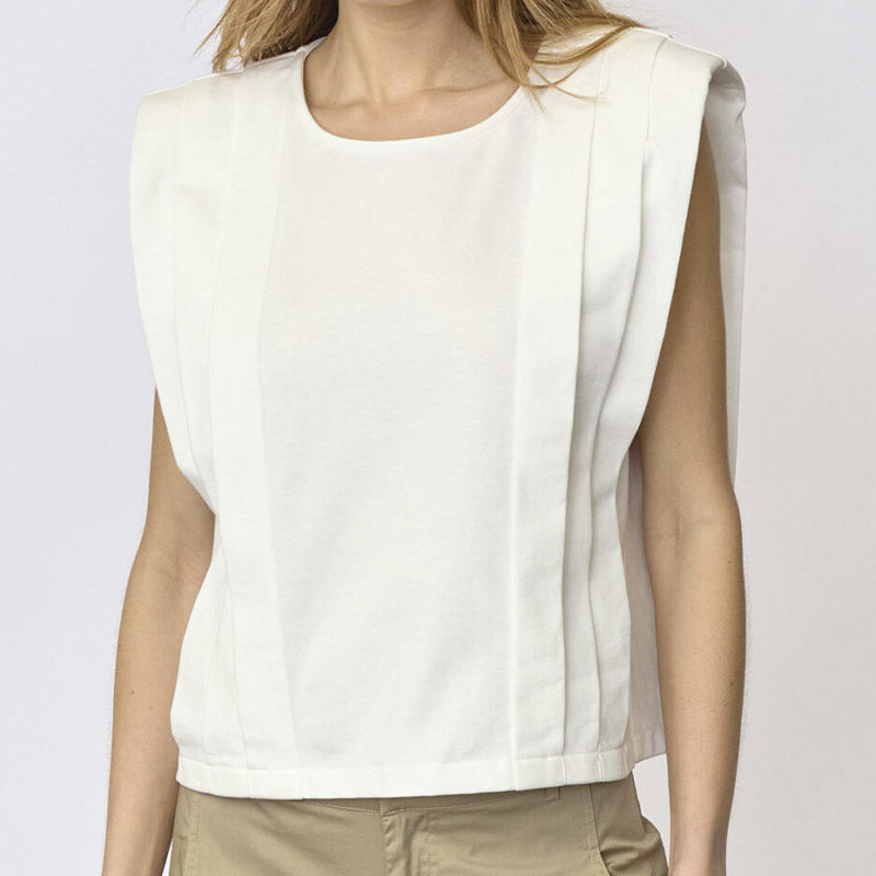 Co'couture Zelli Padded Pleat Top