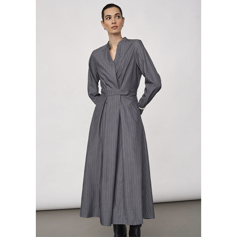 Co'couture LyviaCC Maxi Wrap Kjole - Mid Grey