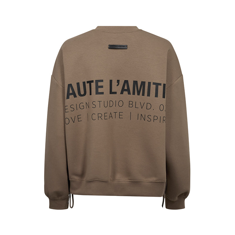 Haute L'amitie New Studio Tie Sweatshirt - Walnut