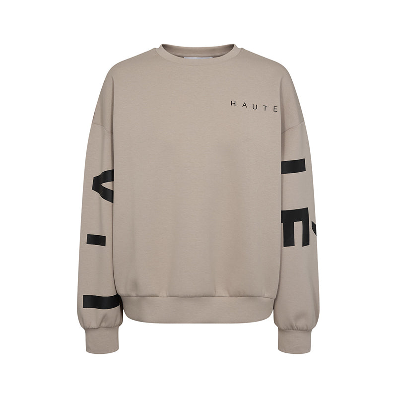 Haute L'amitie Maxi Split Logo Sweatshirt