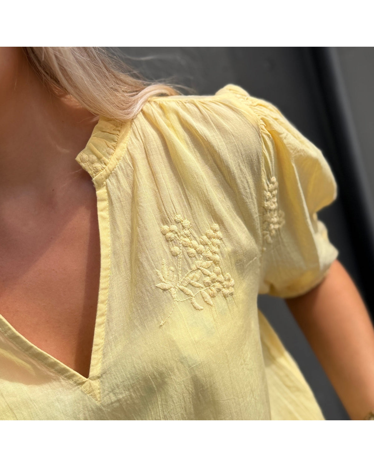 Continue Emma Bluse - Yellow