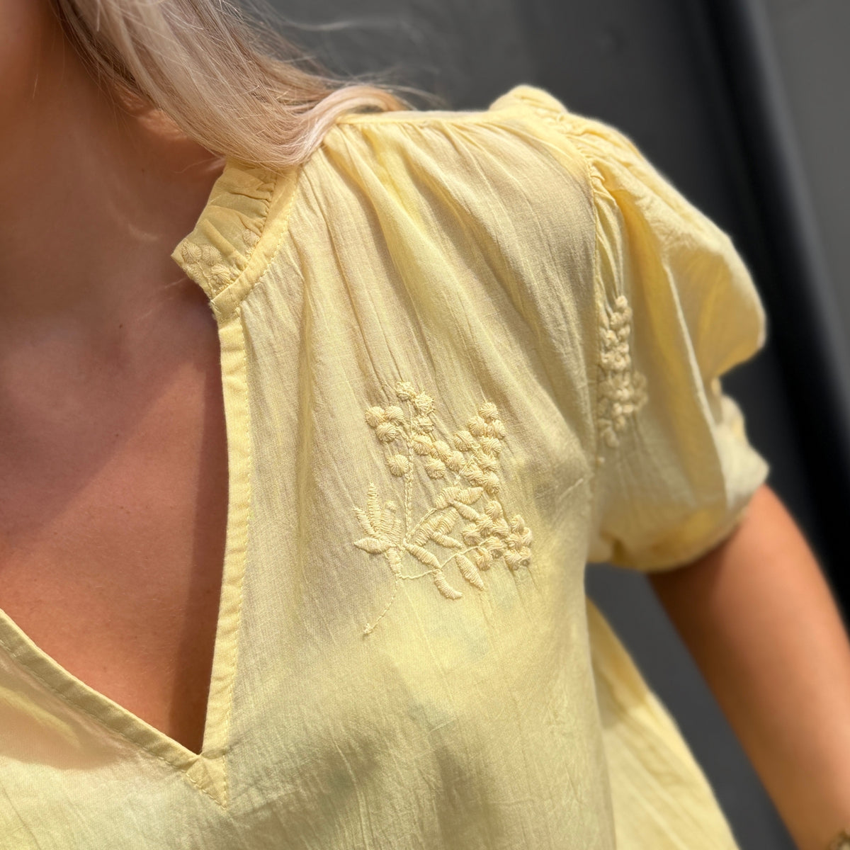Continue Emma Bluse - Yellow