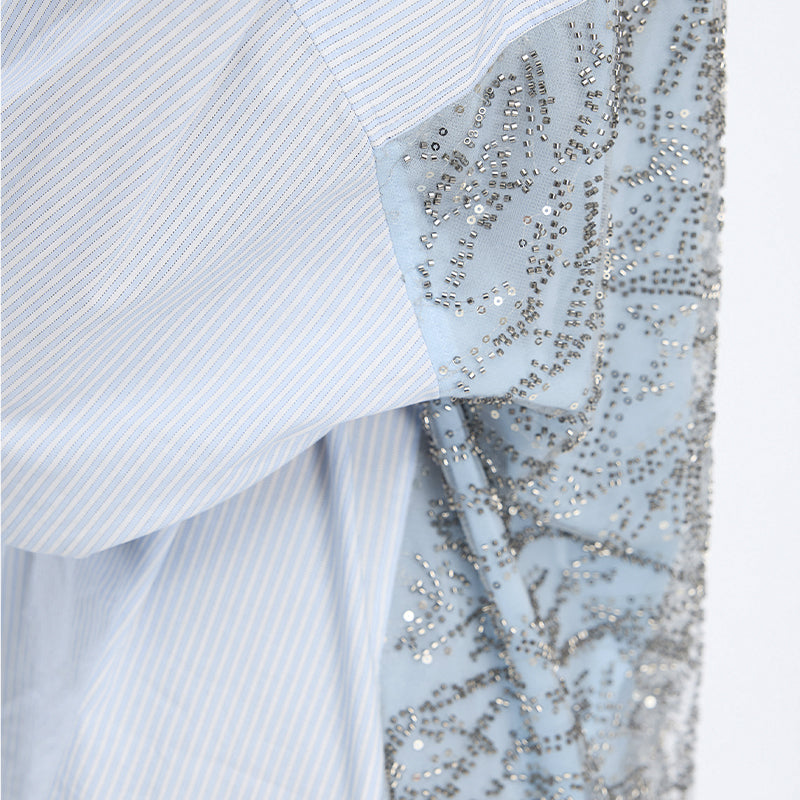Munthe Vontario Skjorte - Stripe Blue