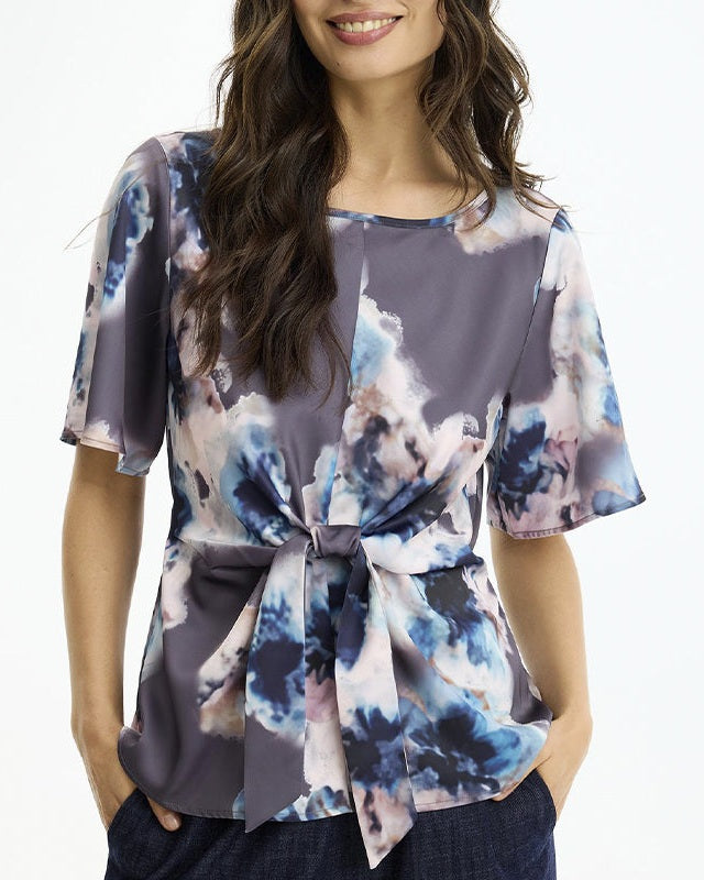 In Front Soraya Bluse - Brown