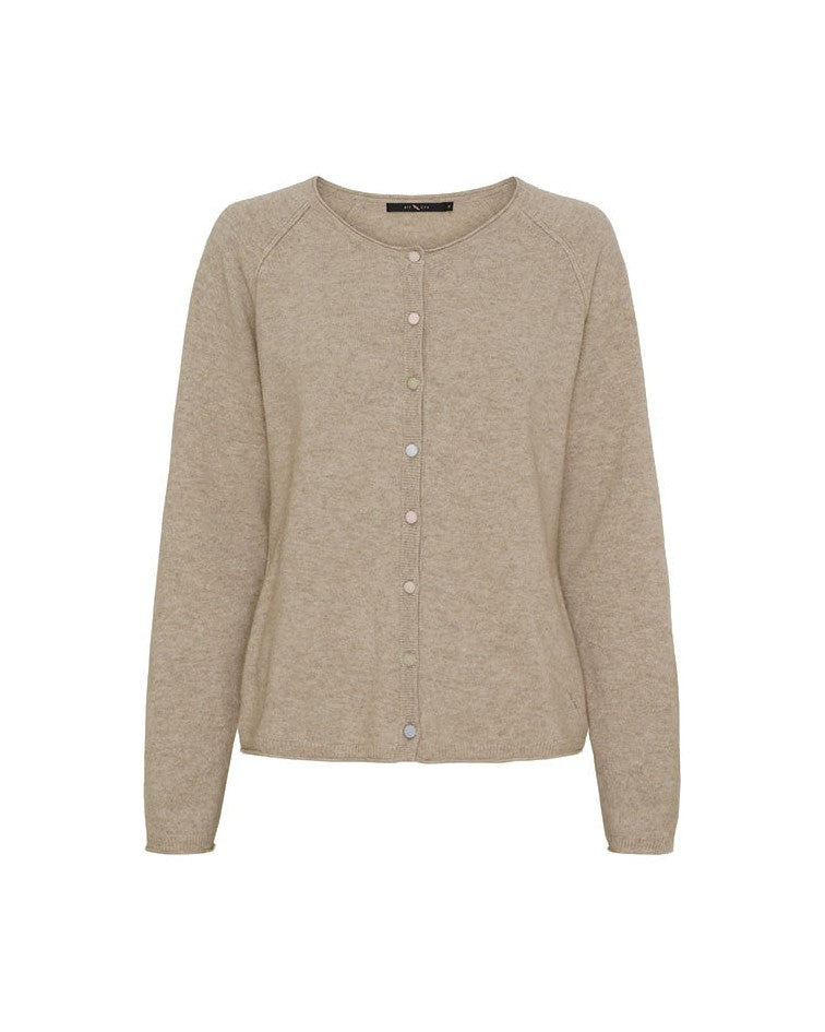 BTF-CPH Falice Cashmere Cardigan - Light Camel Melange
