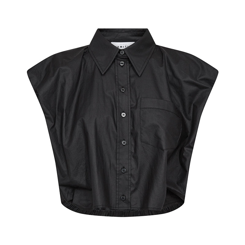 Haute L'amitie Dinnie Coated Skjorte - Black