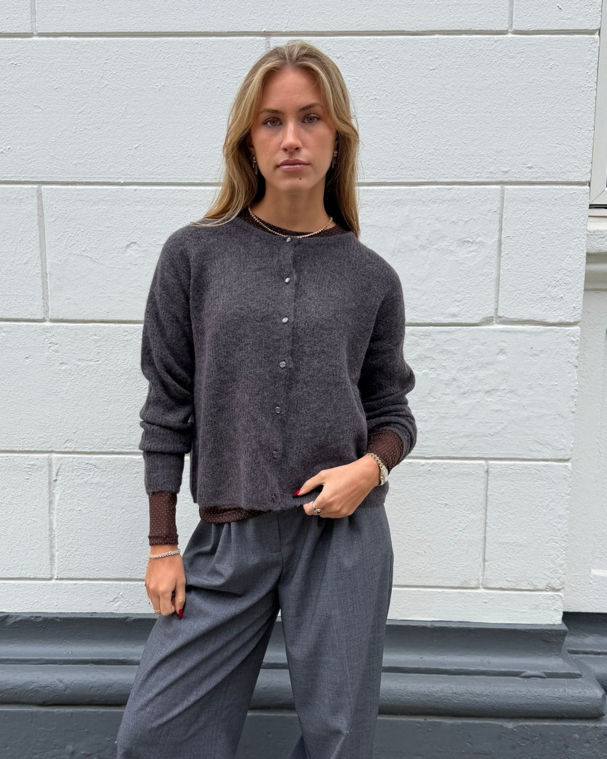 Mos Mosh MMalmine Strik Cardigan - Subterranean