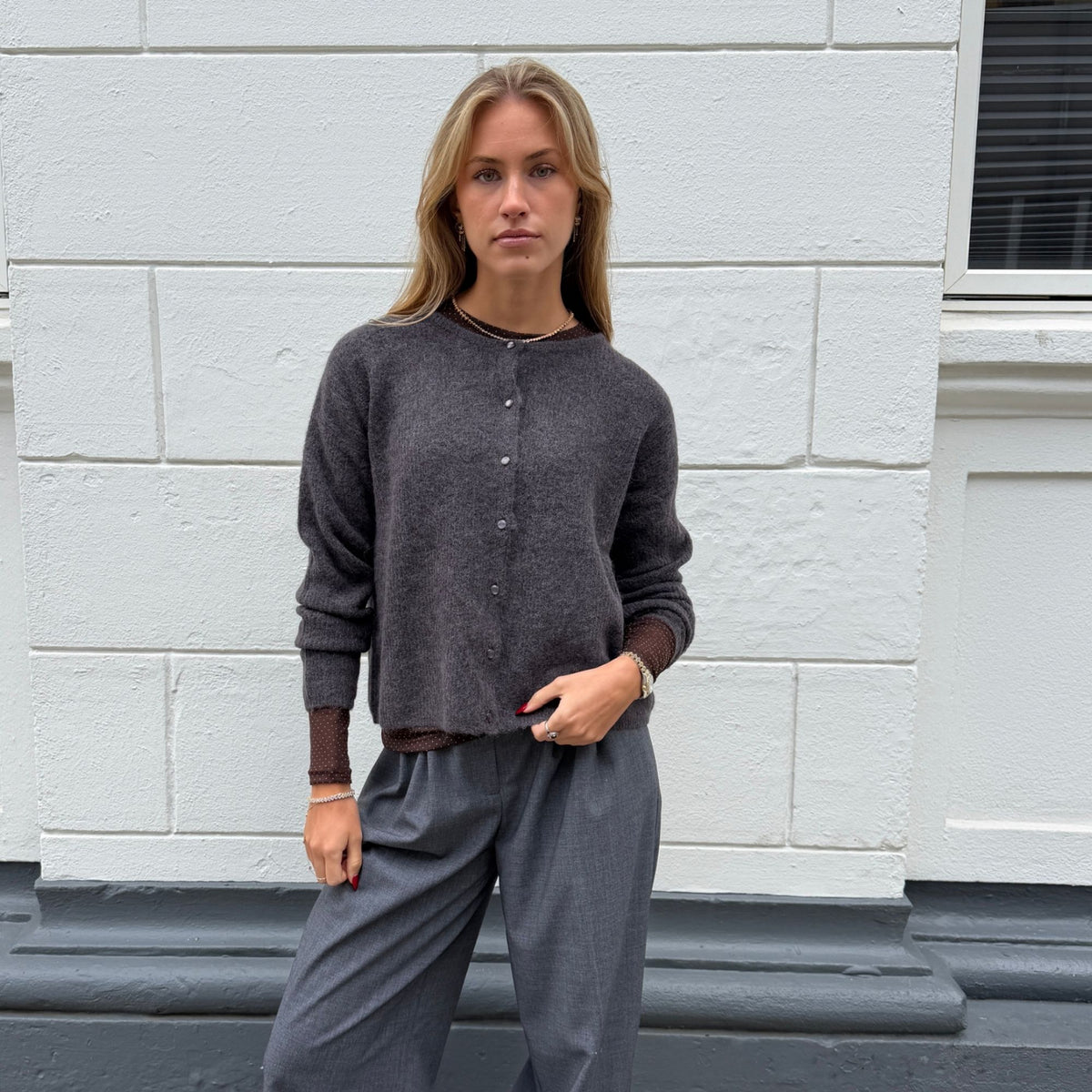 Mos Mosh MMalmine Strik Cardigan - Subterranean