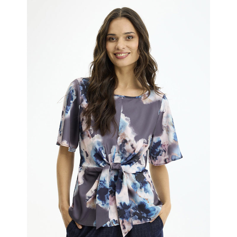 In Front Soraya Bluse - Brown