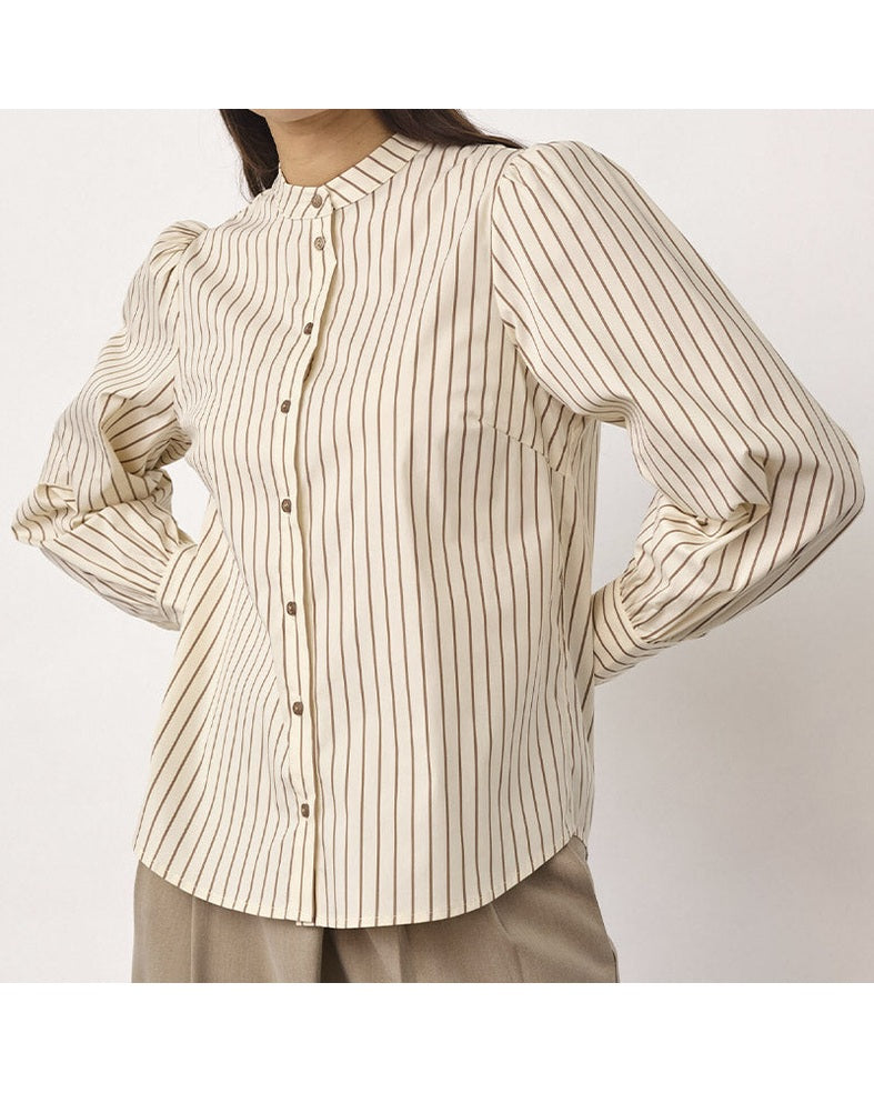 Co'couture SigridCC Stripe Skjorte - Bone
