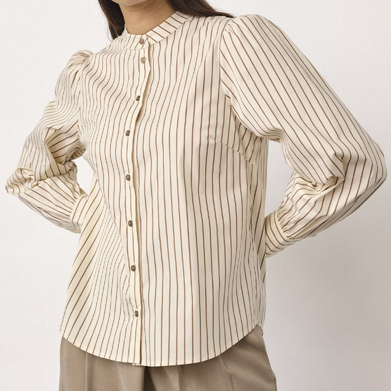 Co'couture SigridCC Stripe Skjorte - Bone