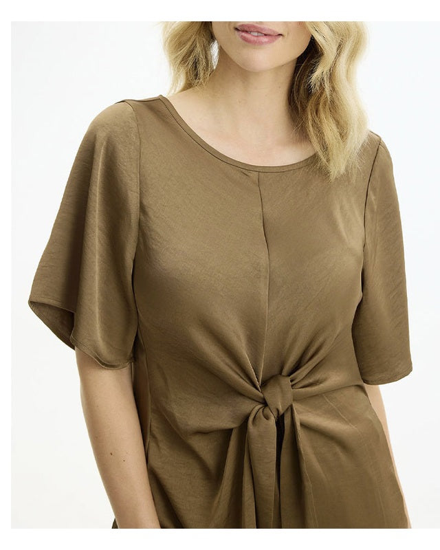 In Front Faye Bluse - Brown