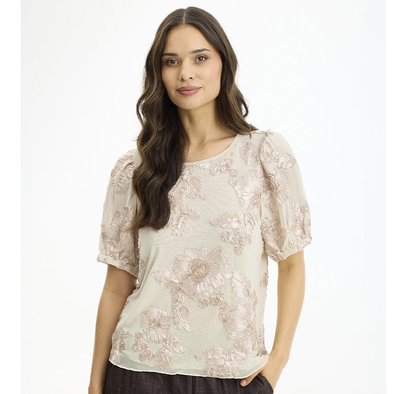 In Front Cadeau Bluse - Champagne