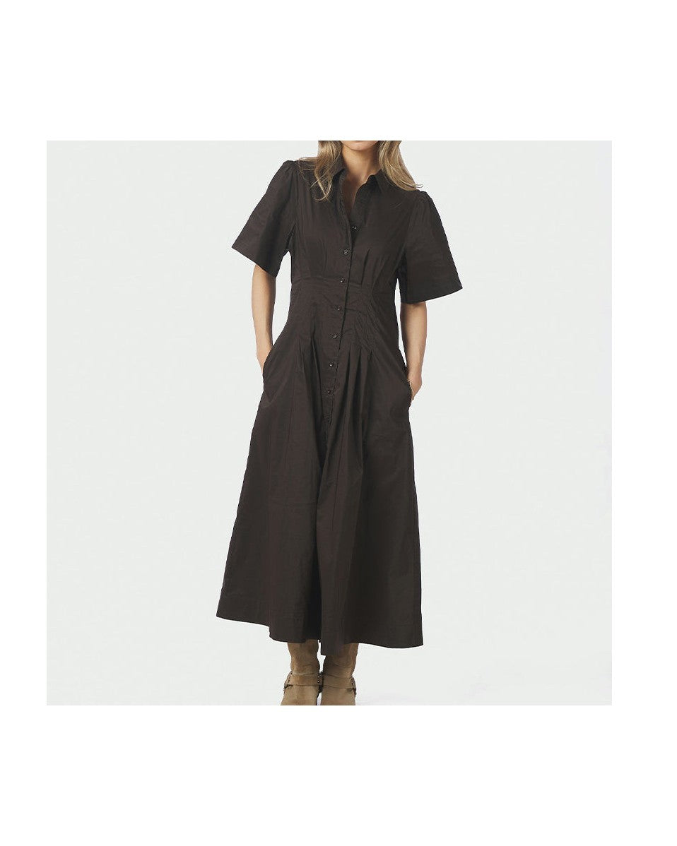 Neo Noir Baia Poplin Kjole