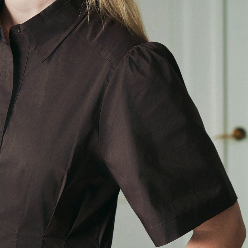 Neo Noir Baia Poplin Kjole