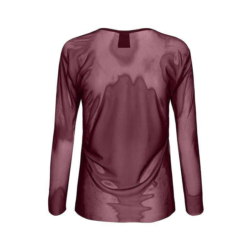 Luxzuz Sigborg Langærmet Mesh Bluse