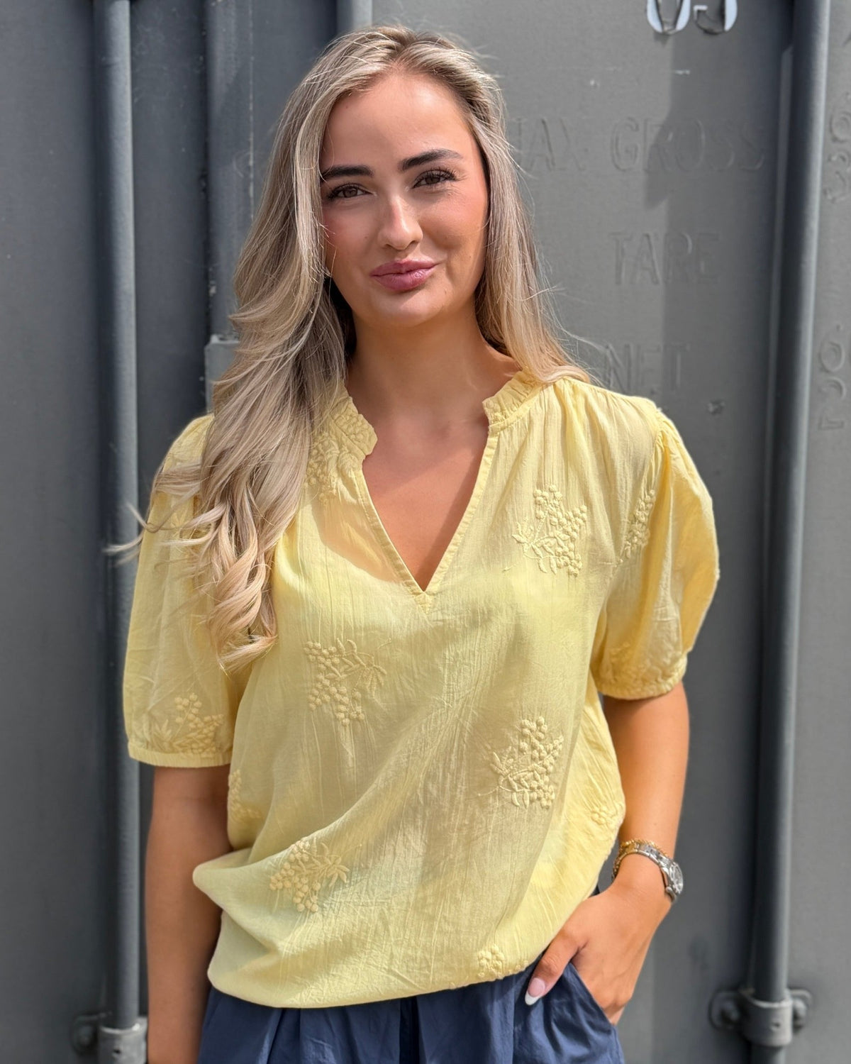 Continue Emma Bluse - Yellow