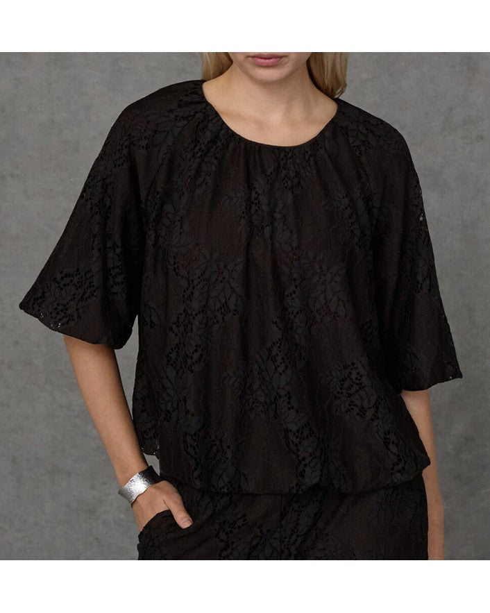 Love & Divine Love1646 Bluse - Chocolate Brown