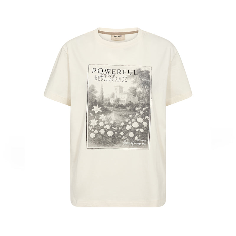 Mos Mosh MMToni O-ss T-shirt - Ecru