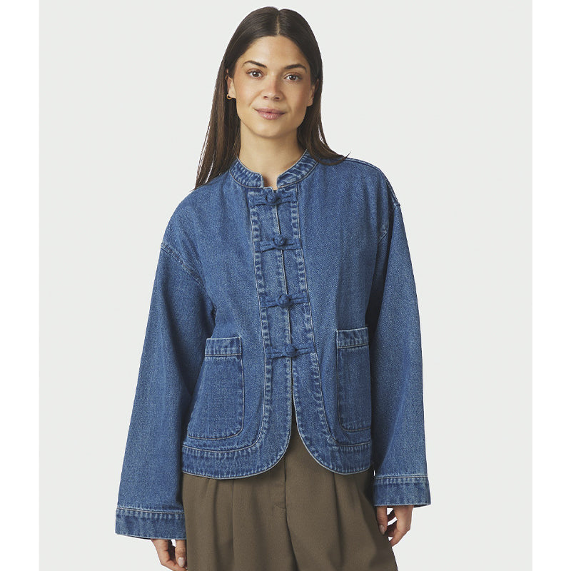 Neo Noir Caline Denim Jakke - Blue Denim